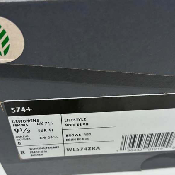 NEW New Balance 574+ Chunky Sneakers in Driftwood Sz 9.5 - Picture 6 of 6